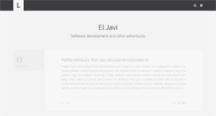 Desktop Screenshot of javierholguera.com